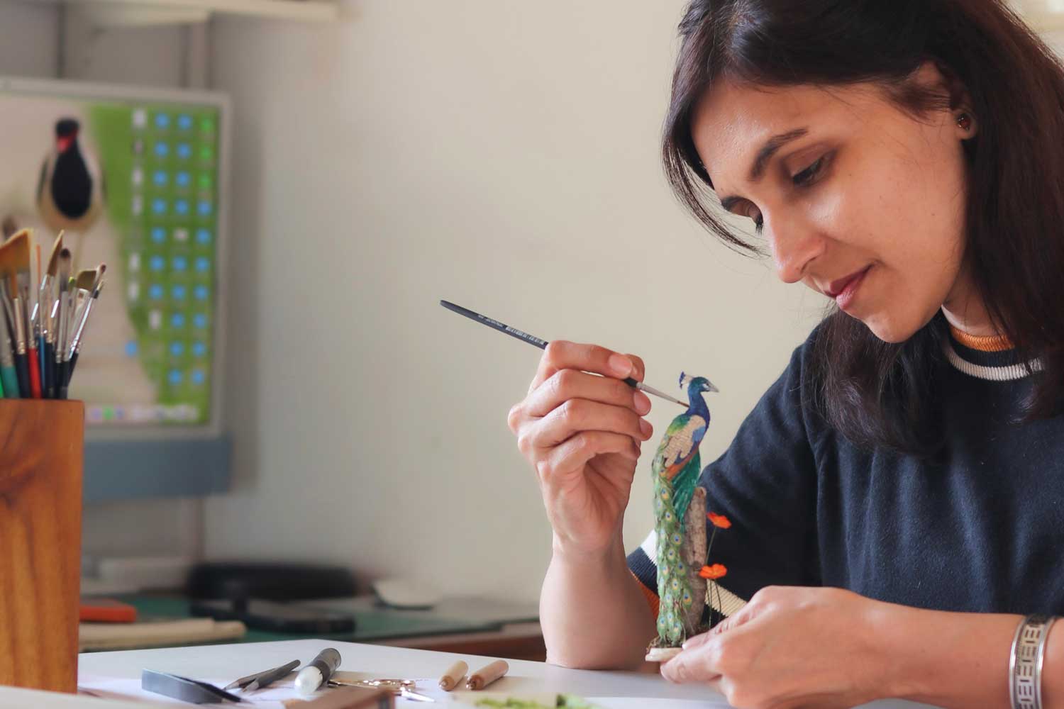 Paper artist Nayan Shrimali & Venus Bird