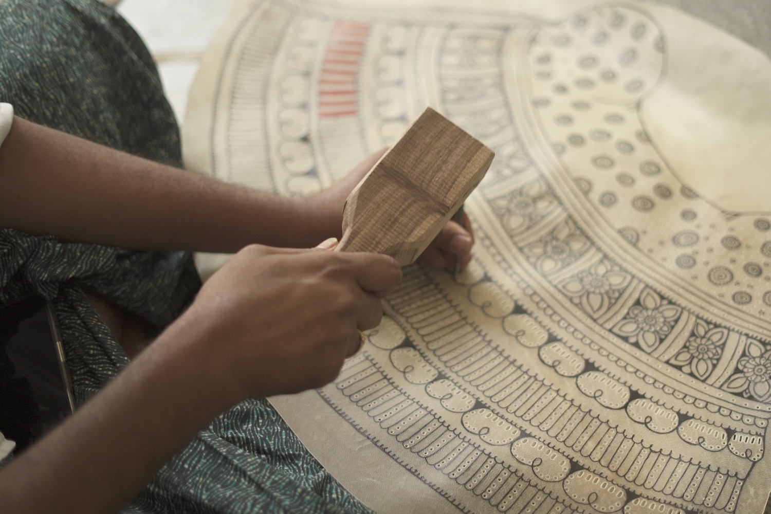 Leather artist Kanday Anjannapa