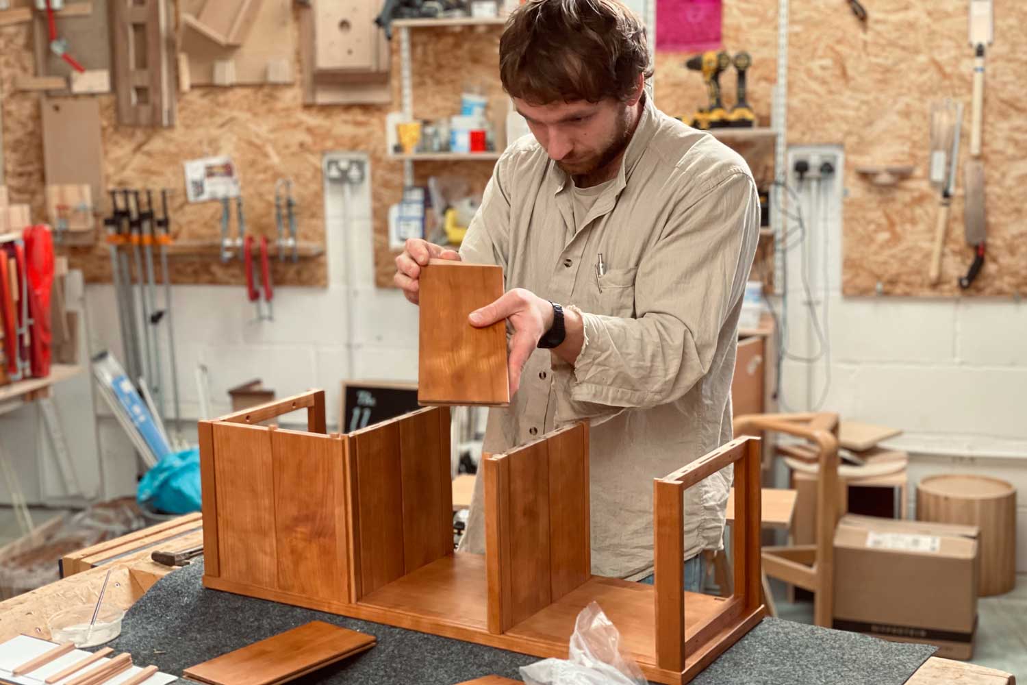 Woodworker Christoph Kurzmann
