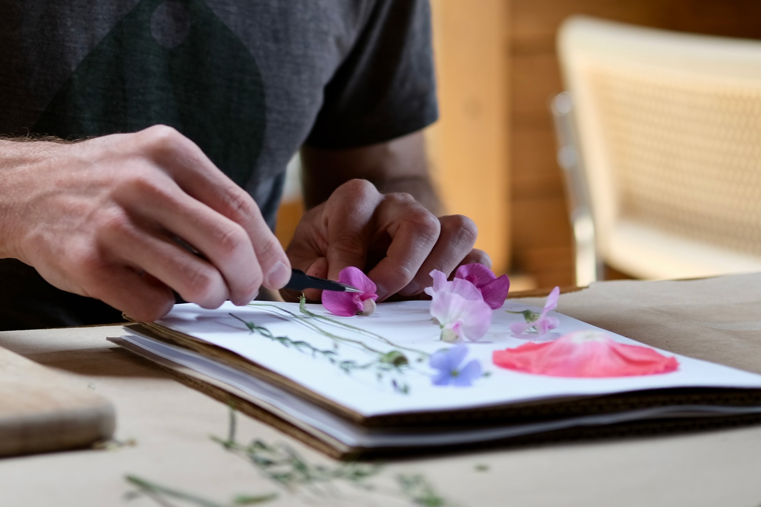Flower designer Keith Kralik