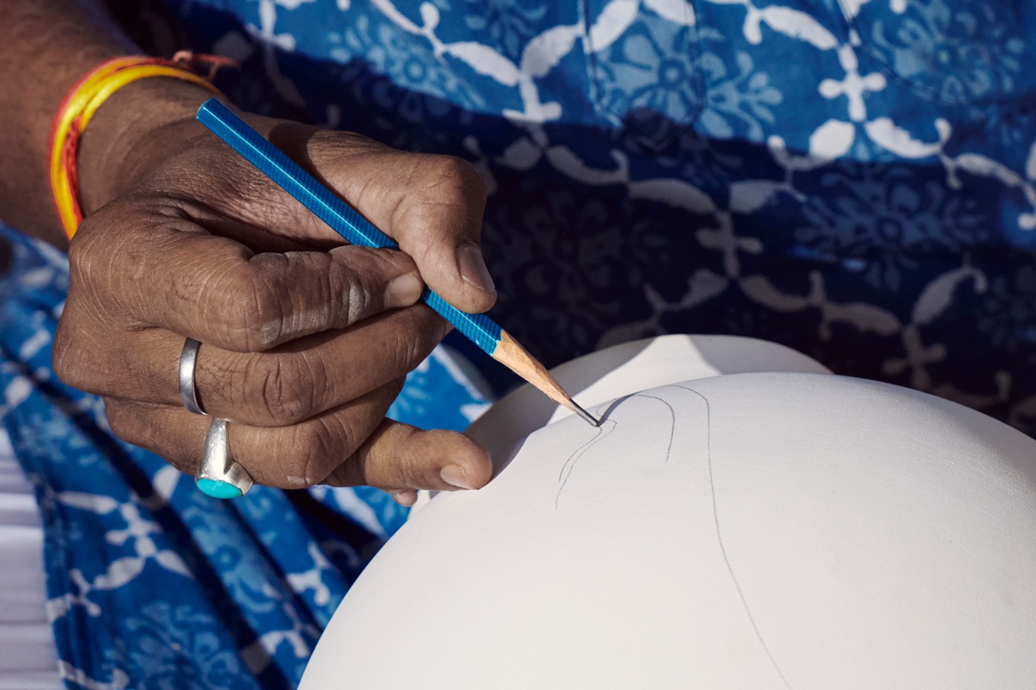 Ceramicist Ram Gopal Blue Pottery