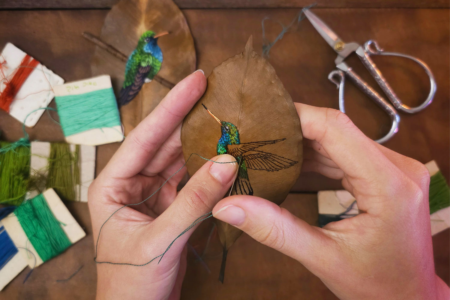 Embroiderer Laura Dalla Vecchia