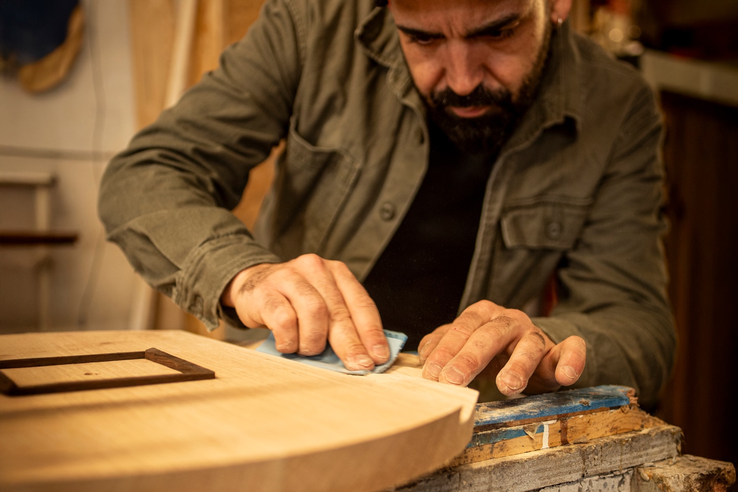 Woodworker Antonello Arminu