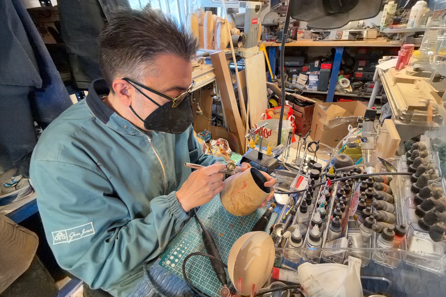 Woodturner Luigi D'Amato