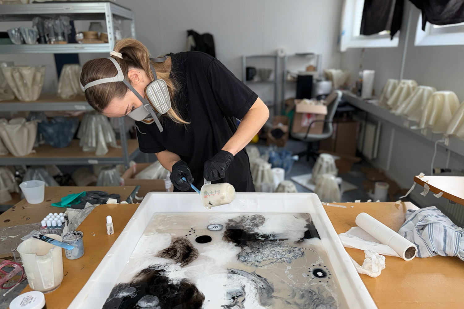 Emilie Jensen Resin art