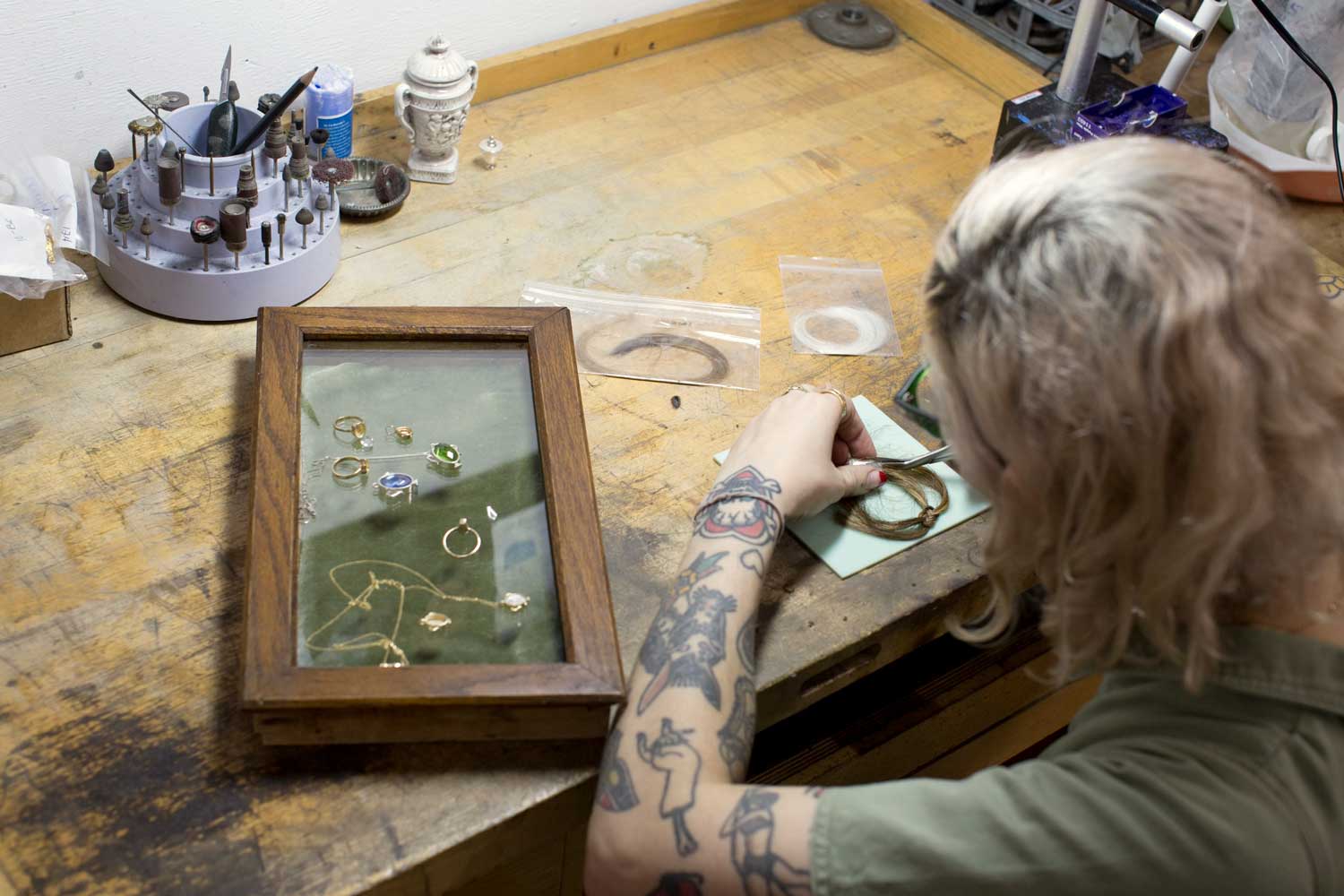 Jewellery maker Margaret Cross