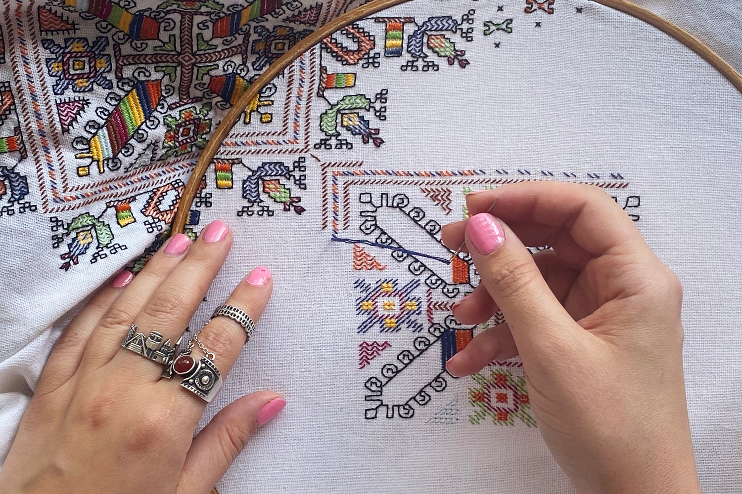 Embroiderer Lizzy Vartanian