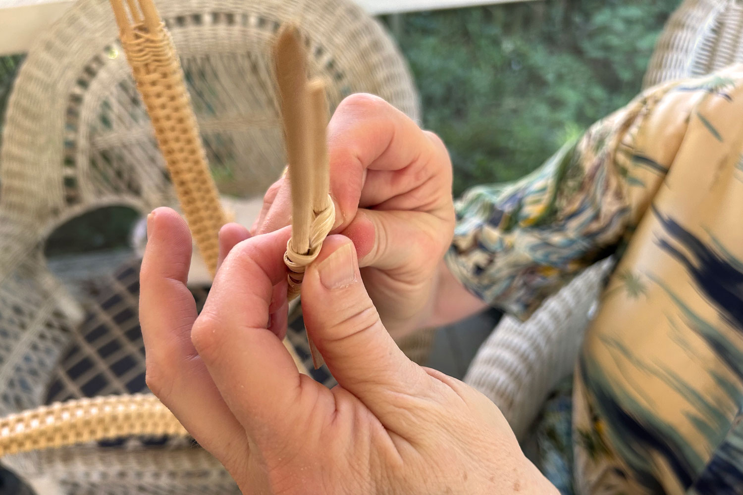Basketweaver Elizabeth Runyon