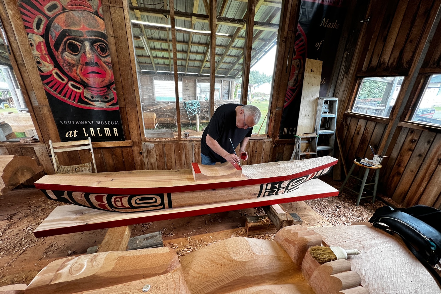 Woodcarver Calvin Hunt