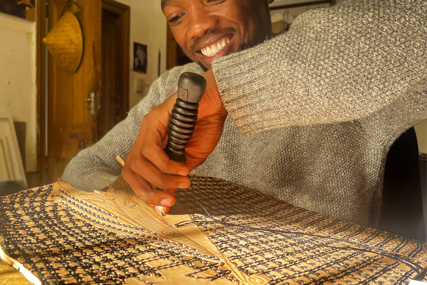 Leather artist Abongile Sidzumo​