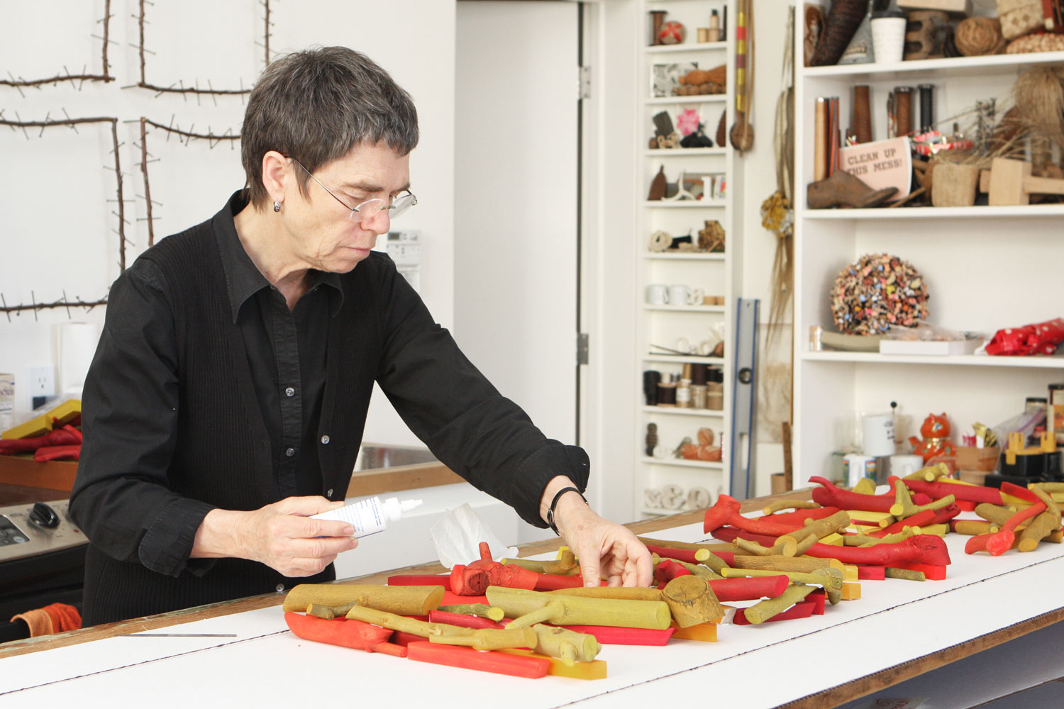 Mixed media sculptor Gyöngy Laky