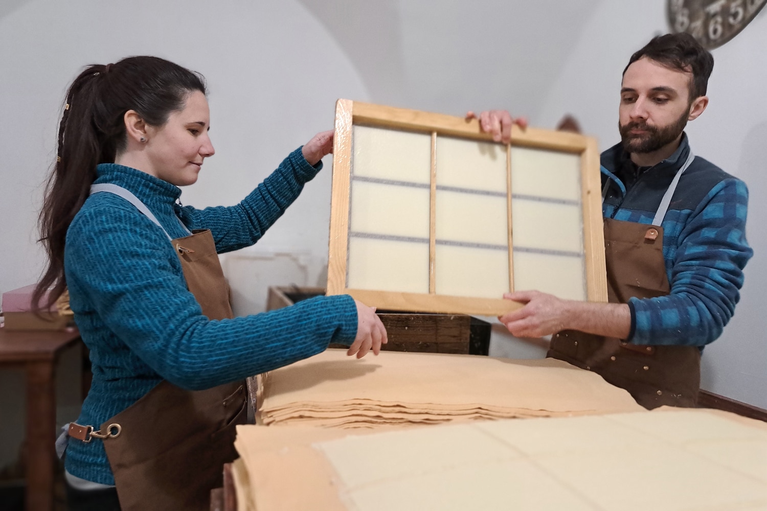 Papermaker Marco Castellini & Michela Bertanza