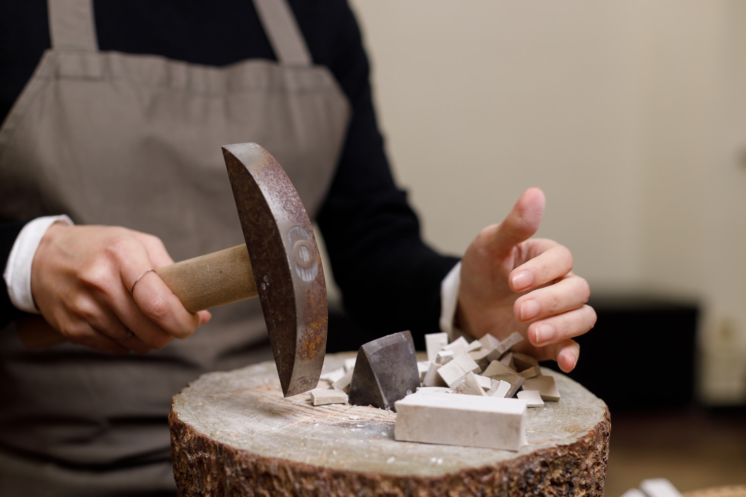 Mosaic maker Yukiko Nagai