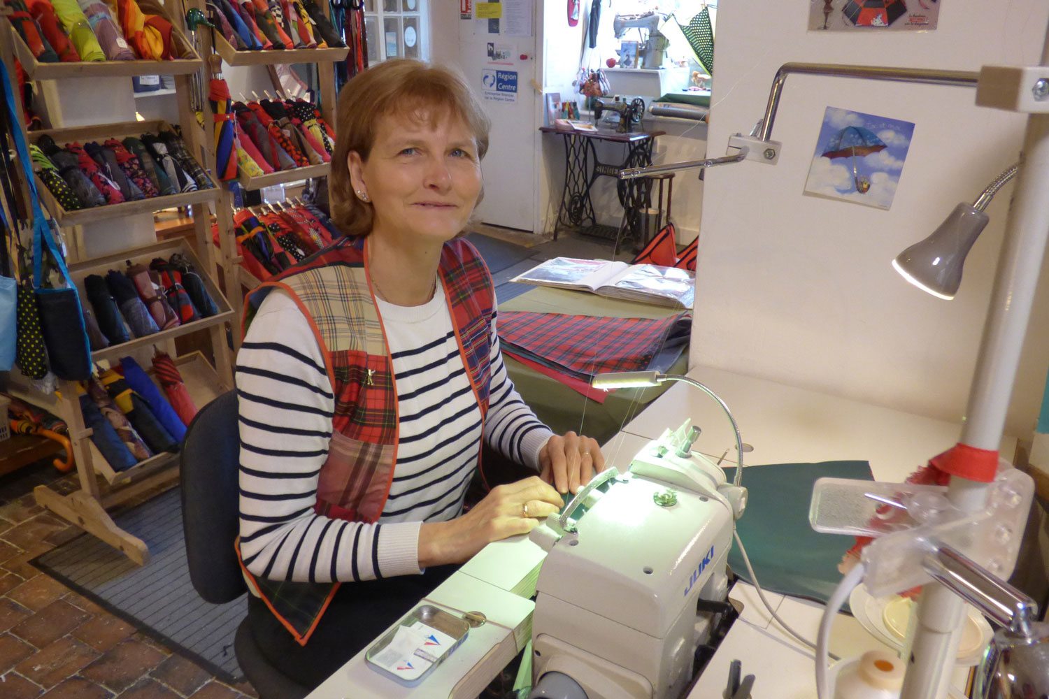 Nathalie Fraudeau Umbrella making