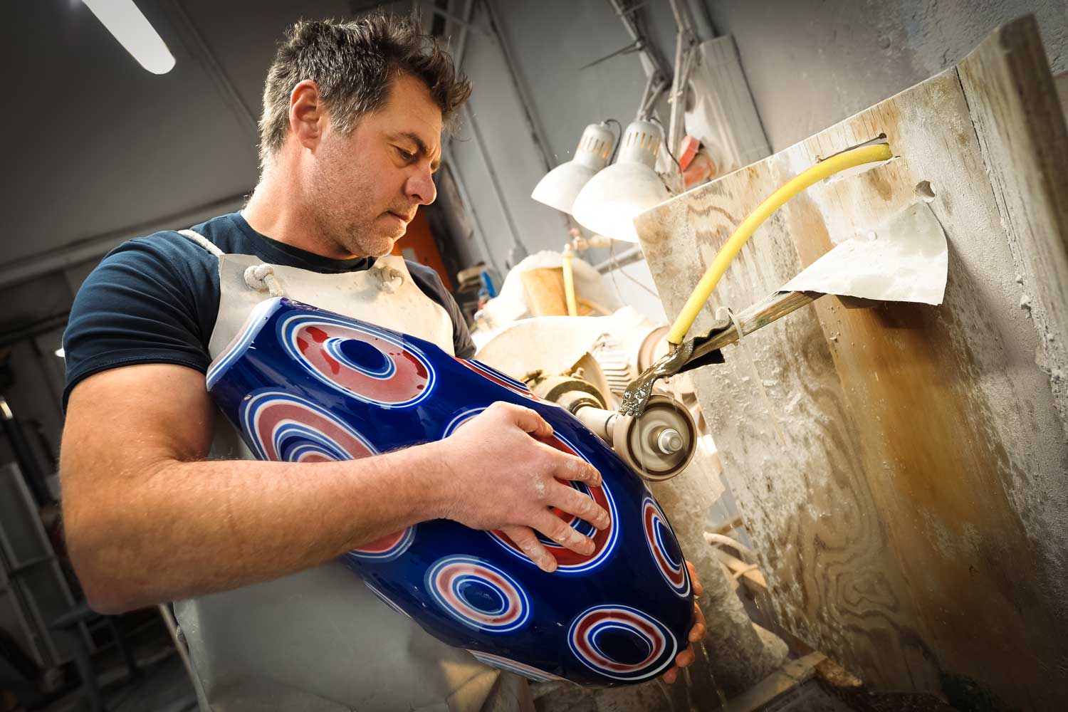 Glass engraver Pietro & Riccardo Ferro