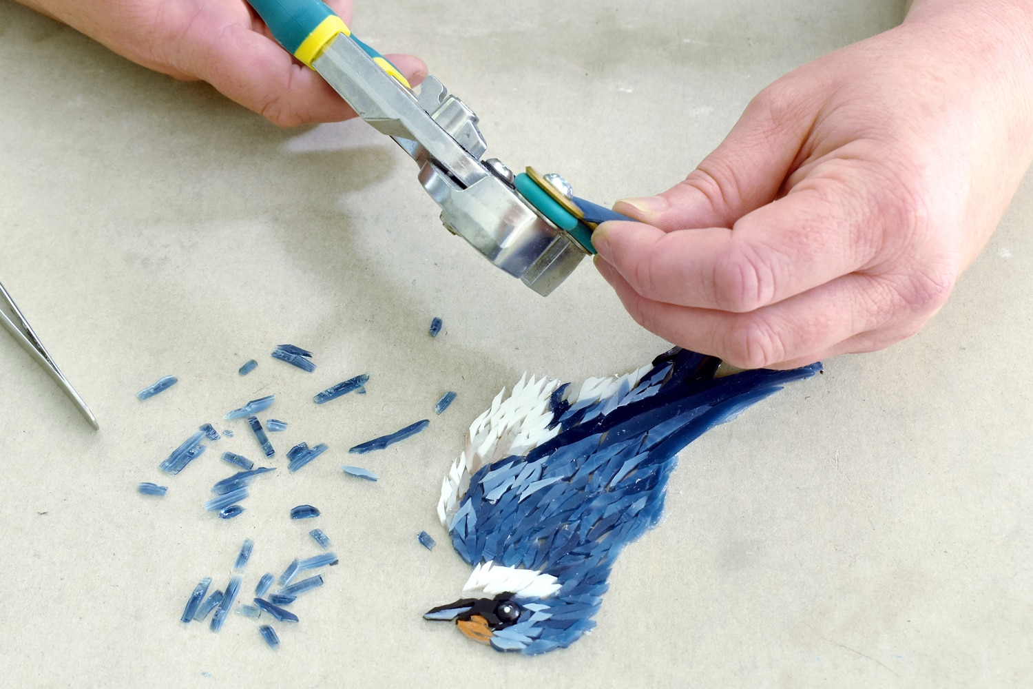 Mosaic maker Sarah Pryke
