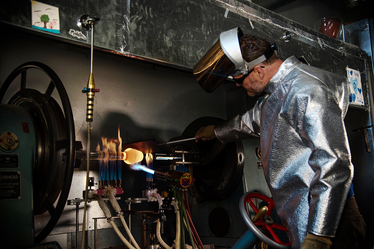 Glass sculptor Scott Hronich