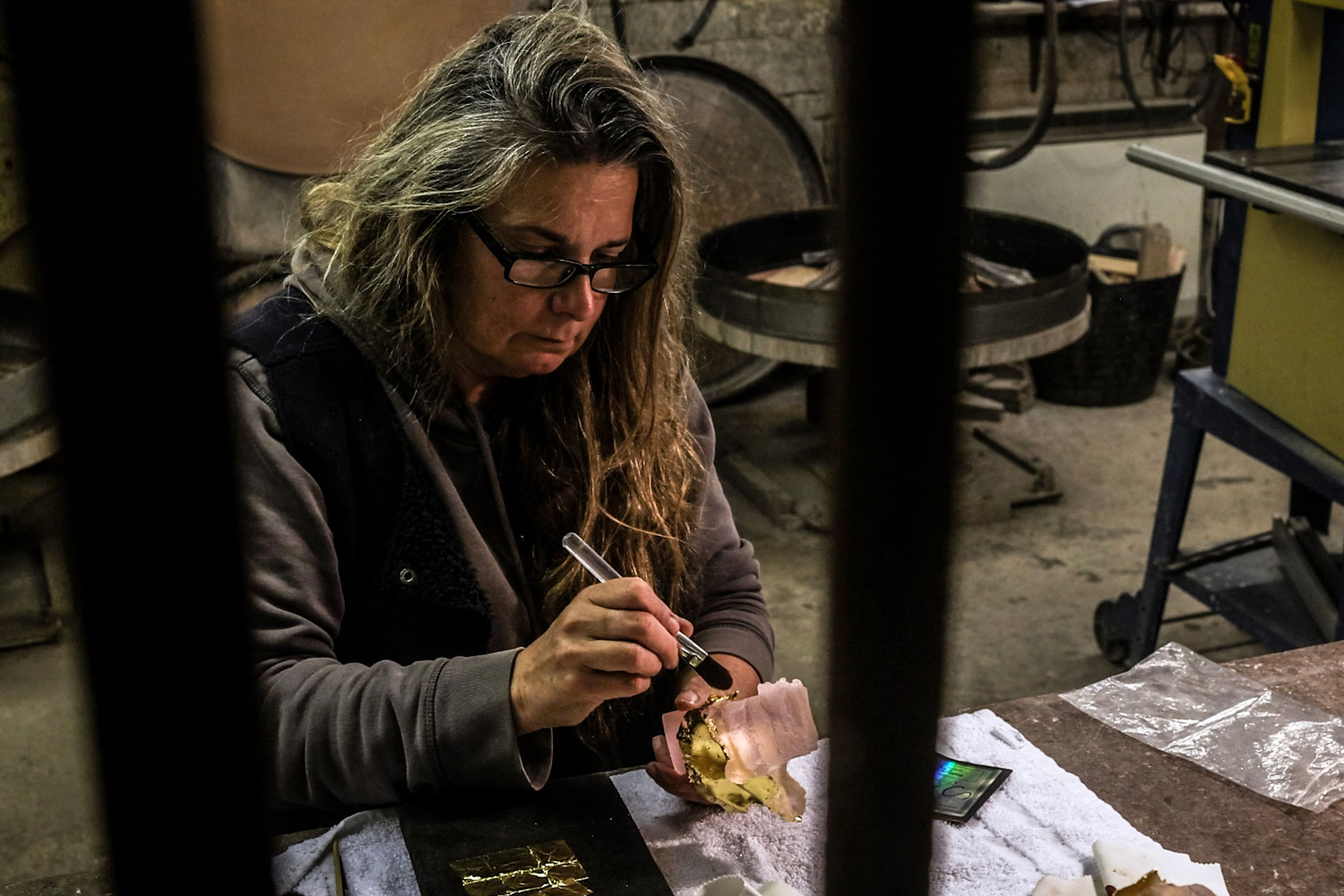 Karen Browning Glass sculpting