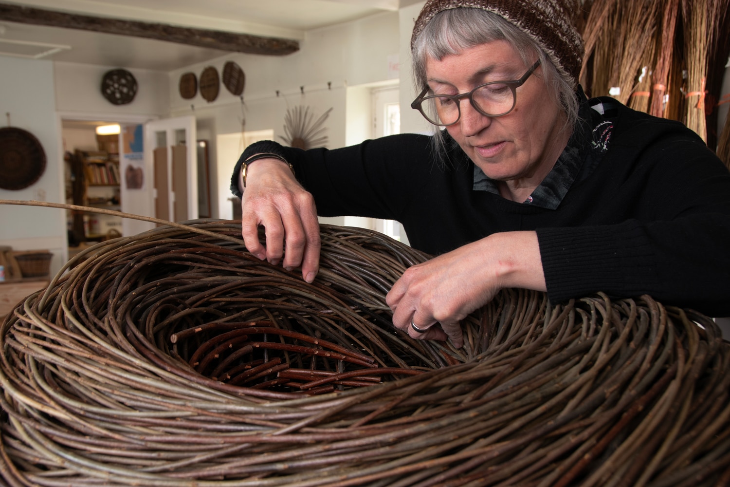 Basketweaver Sue Kirk