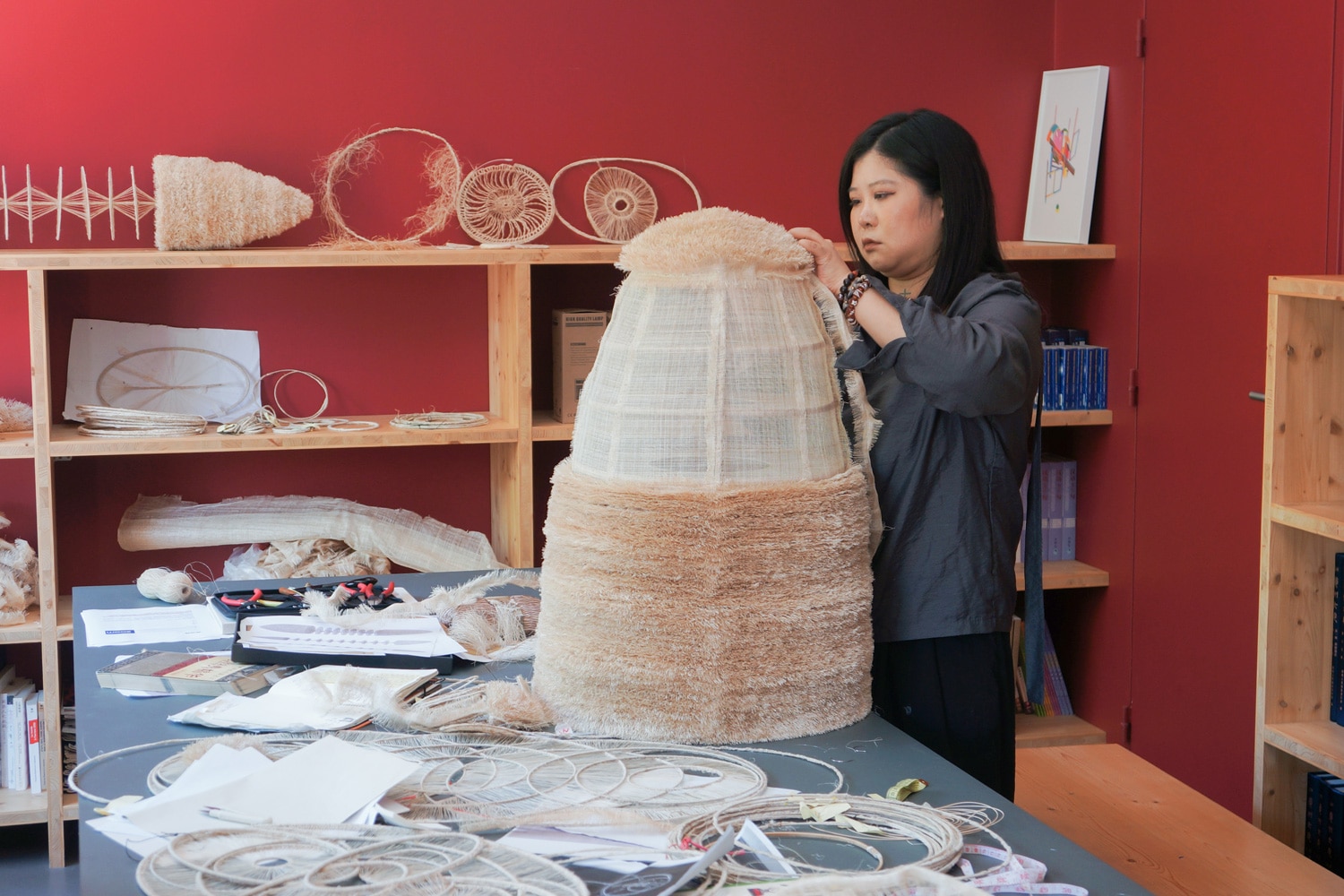 Textile sculptor Wanbing Huang 黄婉冰