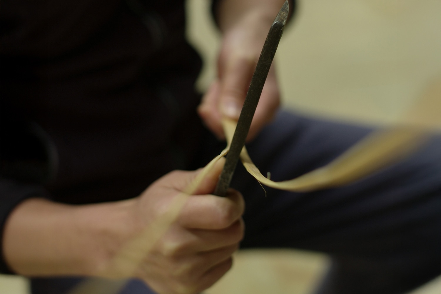Bamboo artist Yuefeng He 何越峰
