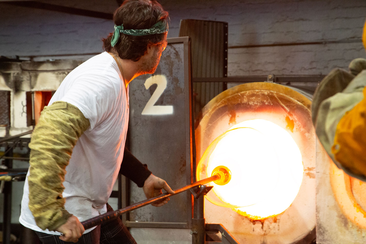 Glassblower Jeff Zimmerman