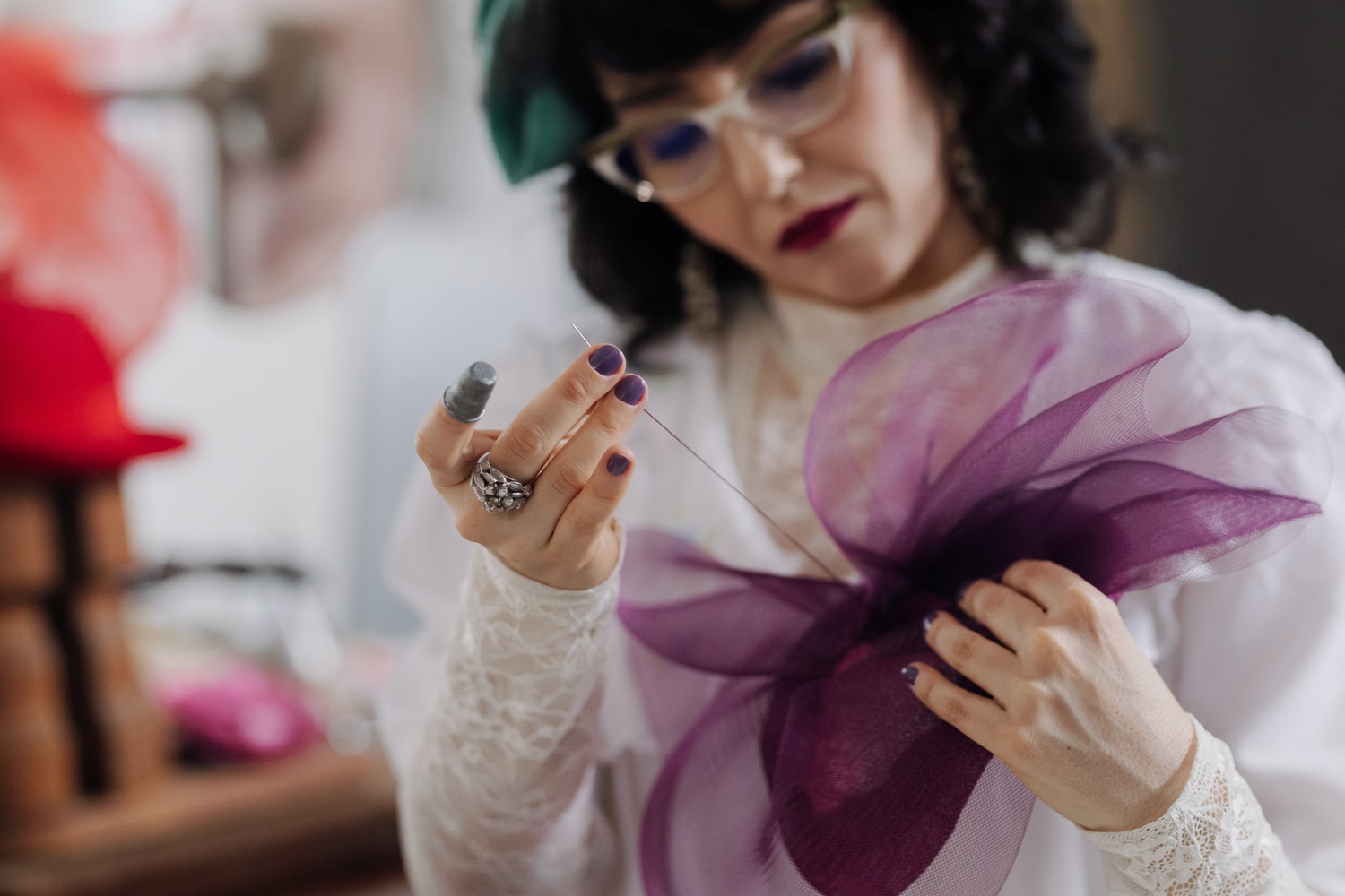 Milliner Raquel Brant