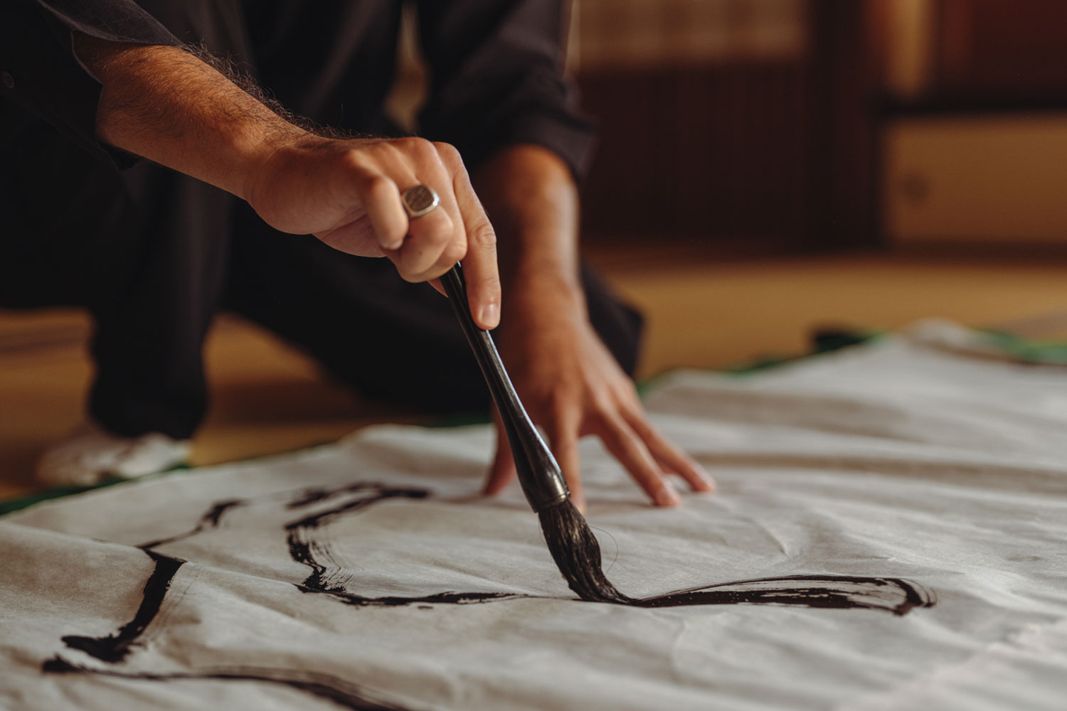Calligrapher Taró Nordberg