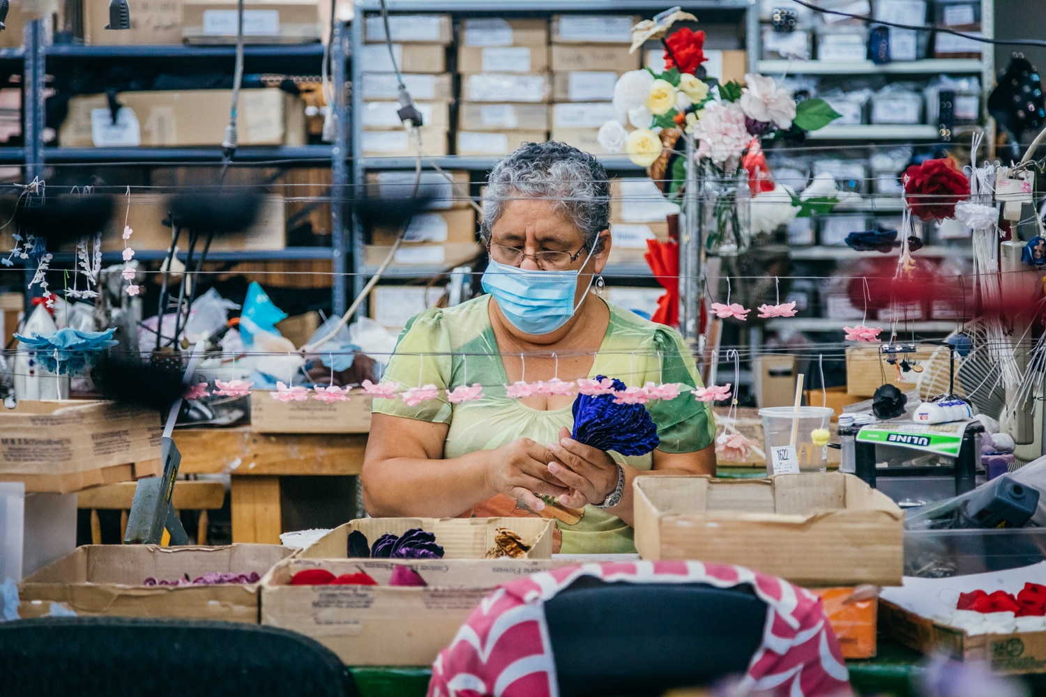 M&S Schmalberg Fabric flower studio tour in New York City