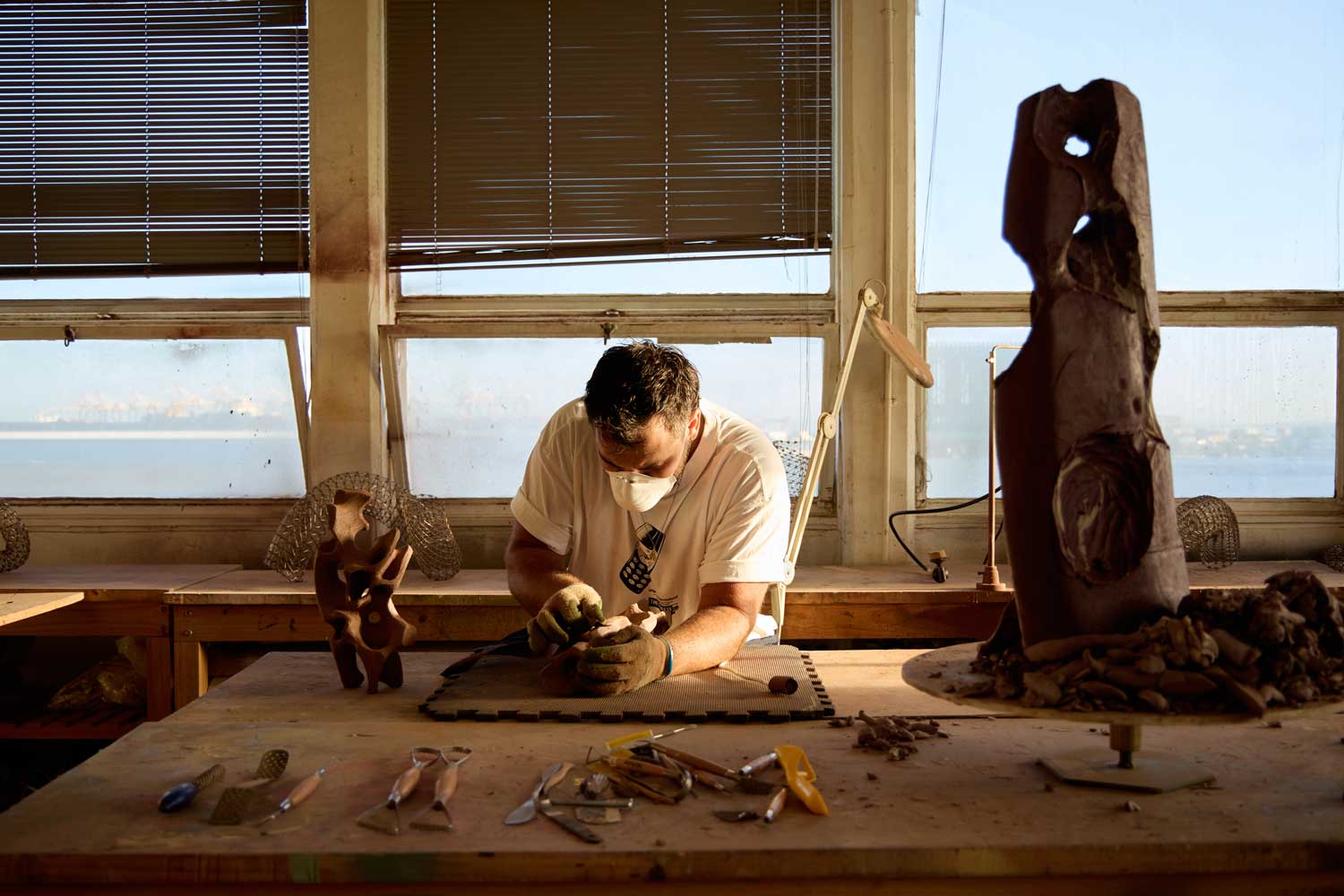 Mixed media sculptor Driaan Claassen