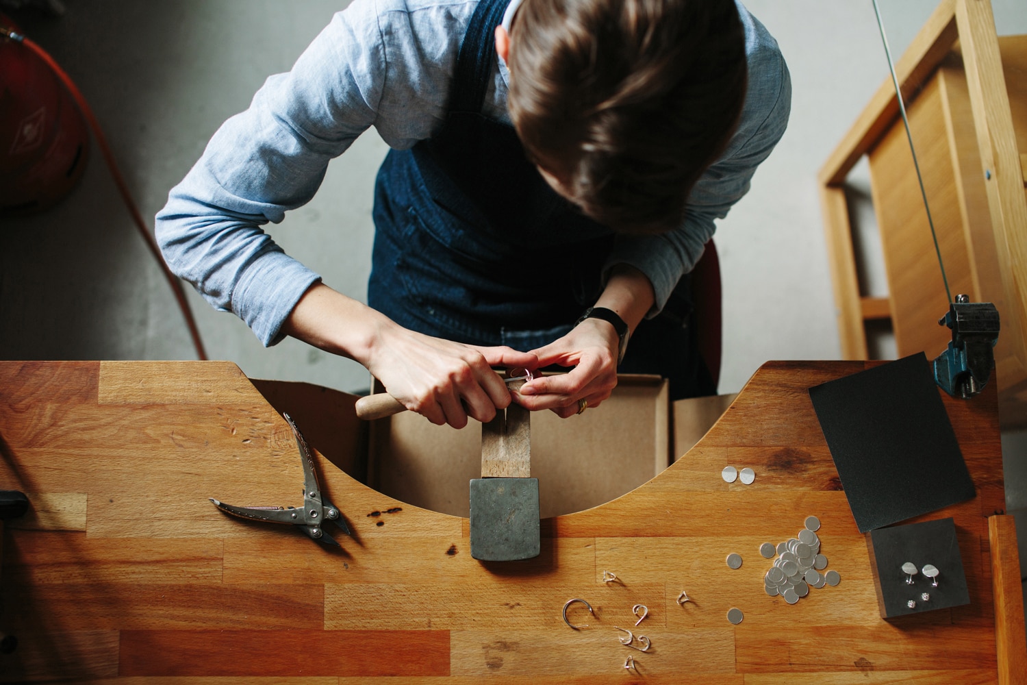 Jewellery maker Heather Woof