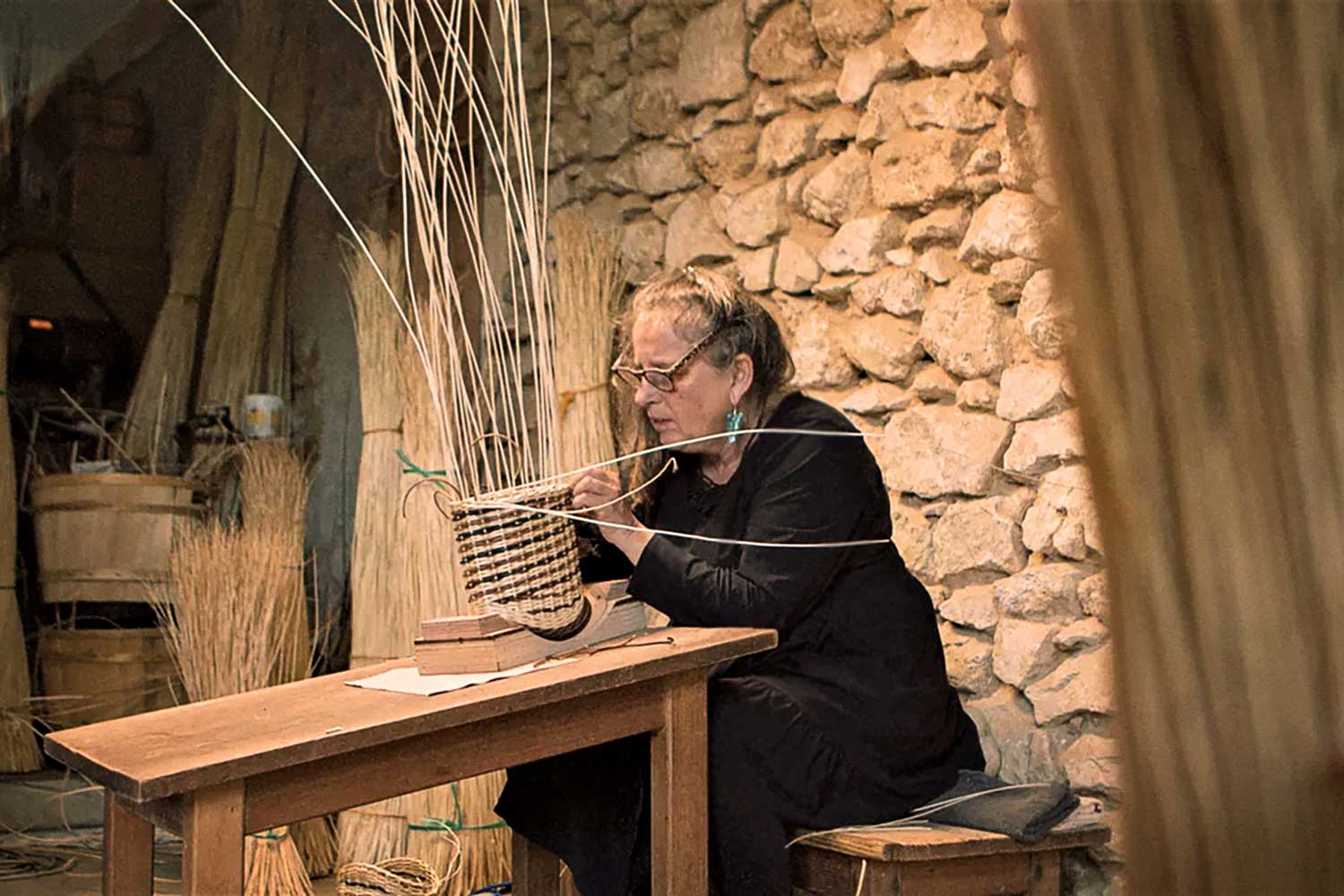 Catherine & Christophe Romand Basket weaving