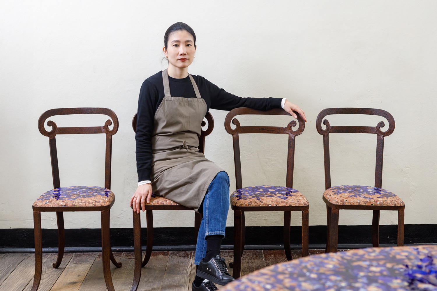 Mosaic maker Yukiko Nagai
