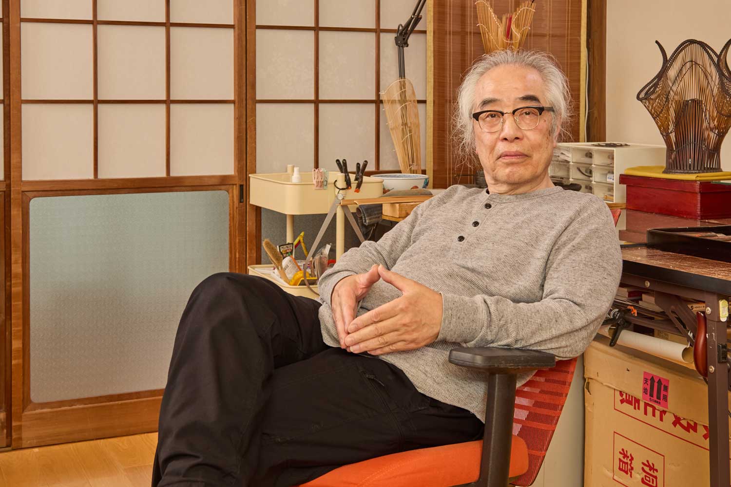 Bamboo artist Muan Hisatomi