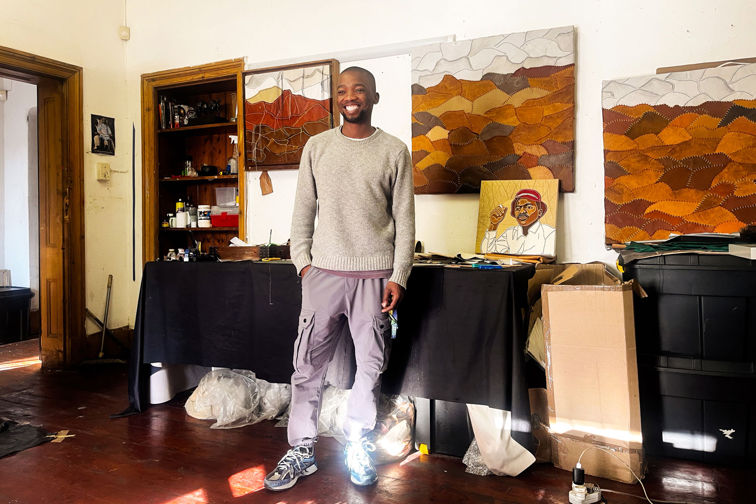 Leather artist Abongile Sidzumo​