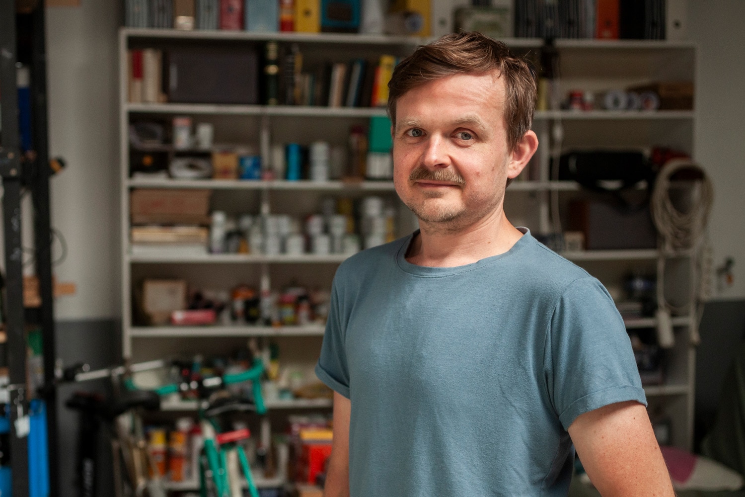 Sign writer Daniel Plavecký