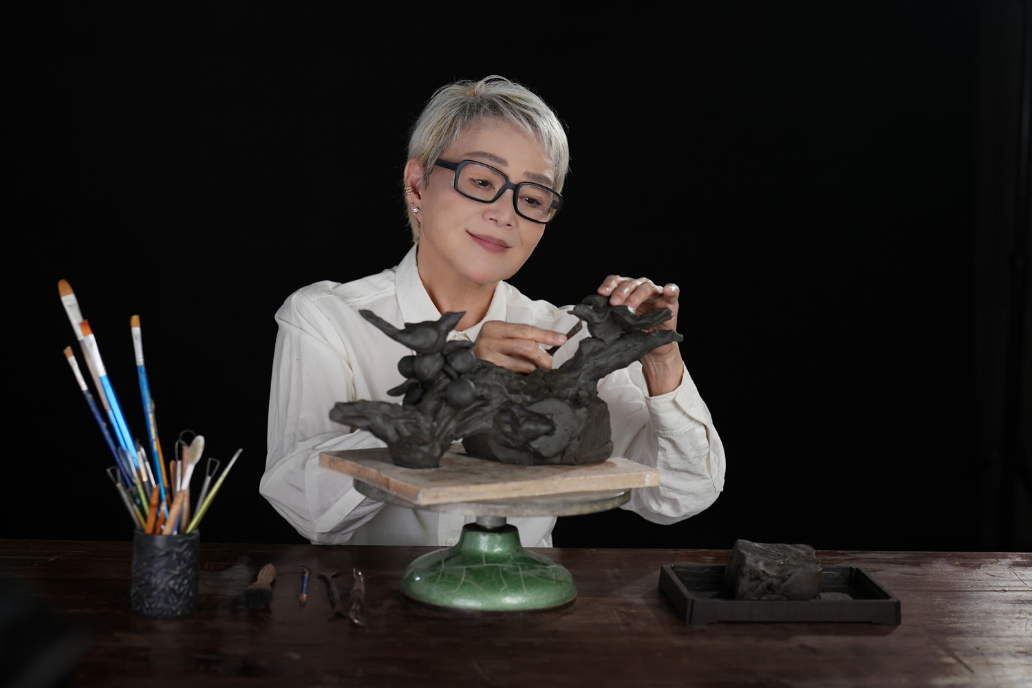Glass sculptor Loretta H. Yang 杨惠姗