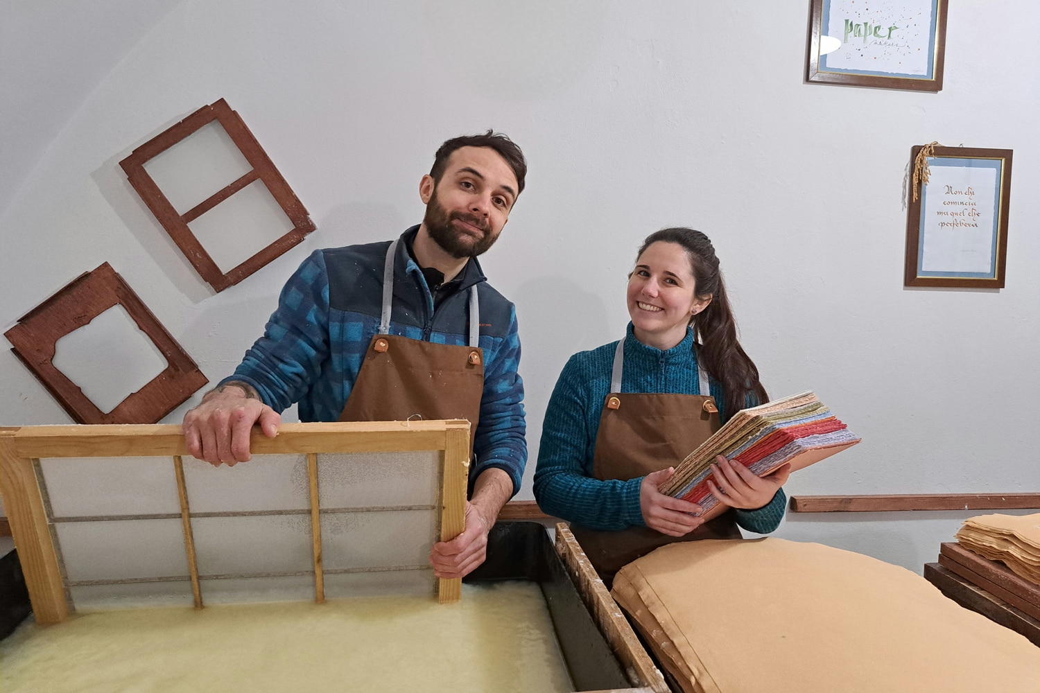 Papermaker Marco Castellini & Michela Bertanza