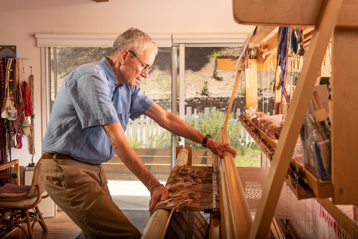 Michael F. Rohde Tapestry making