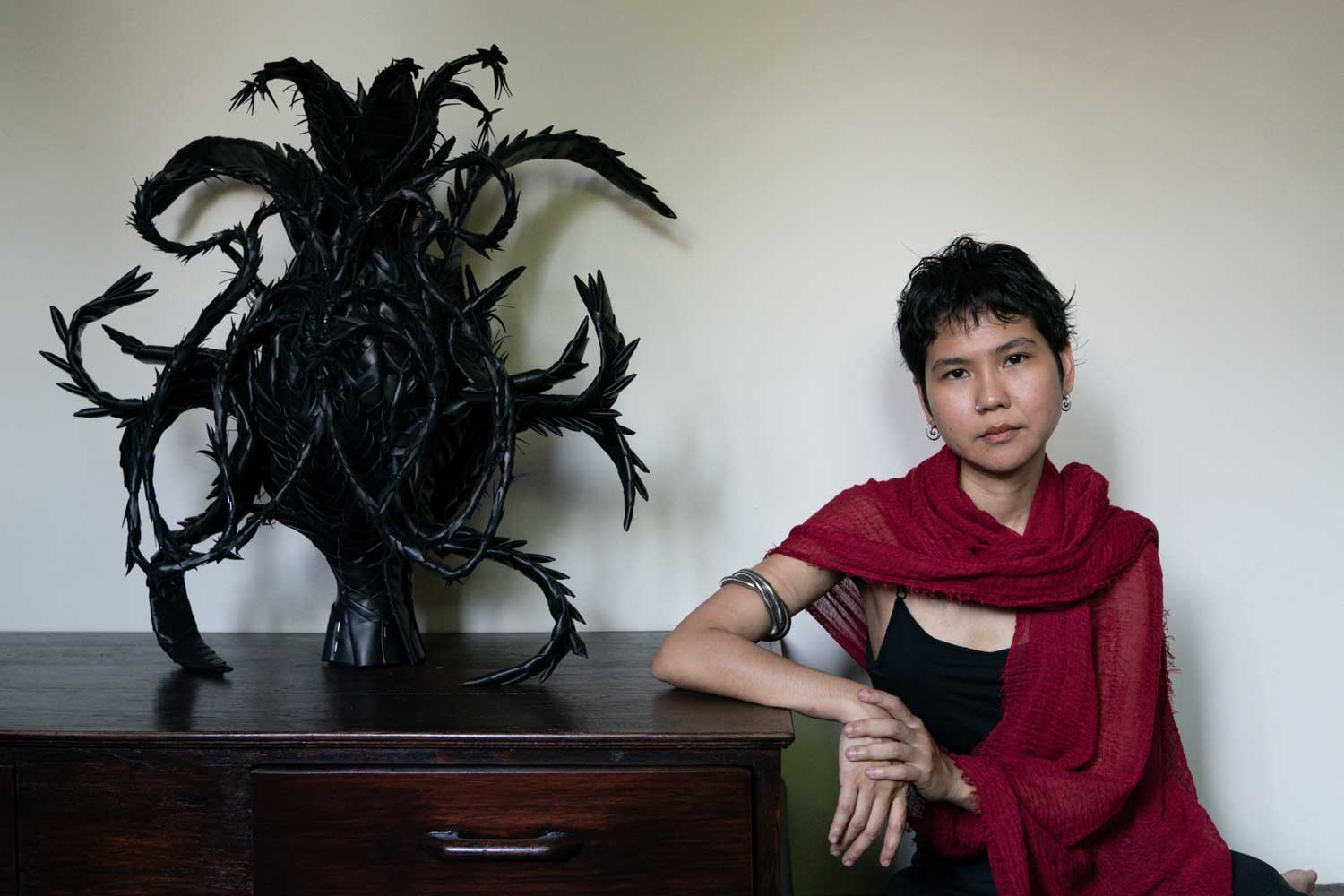 Leather artist Thyme Neelaphanakul​