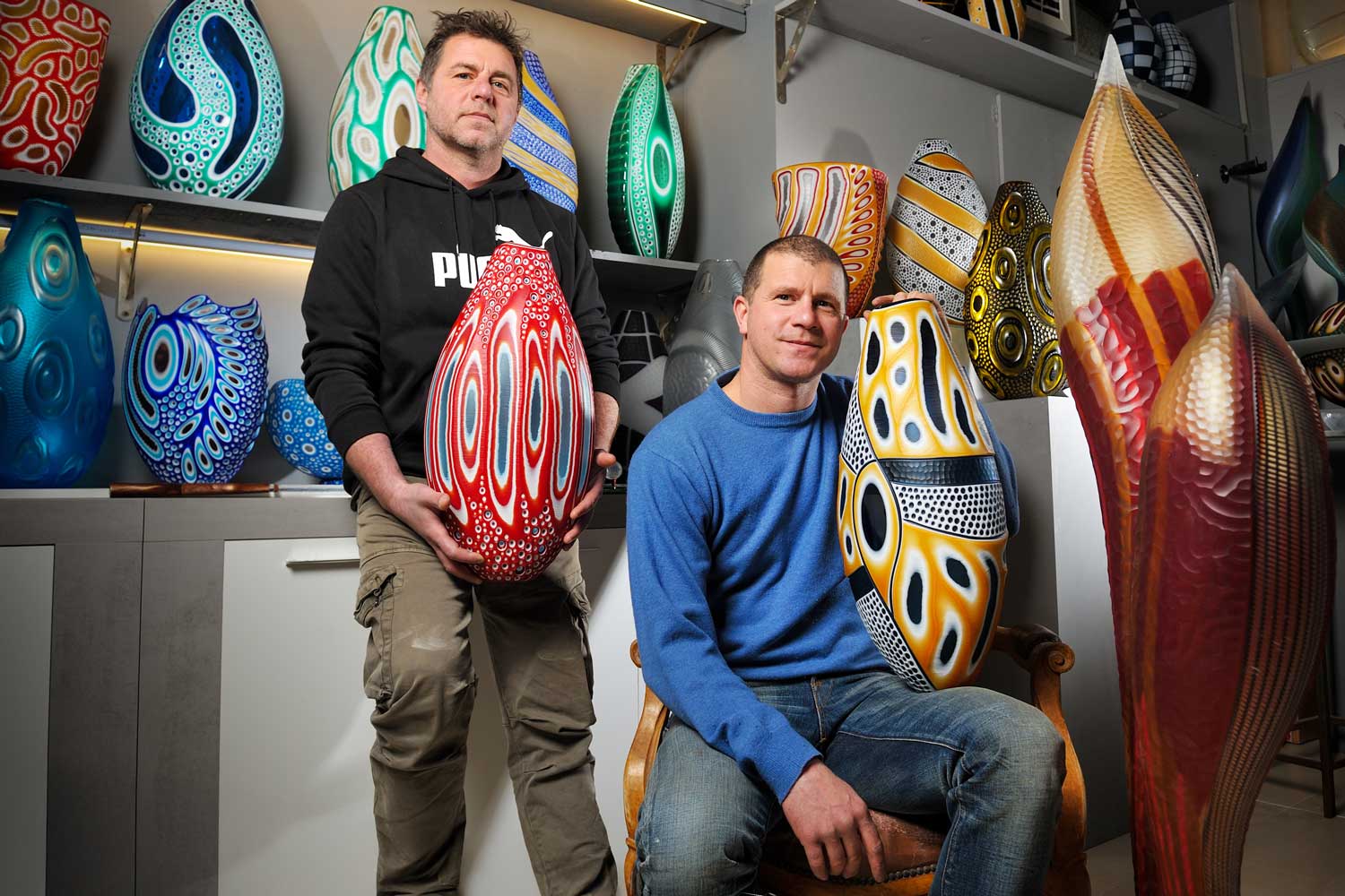 Glass engraver Pietro & Riccardo Ferro