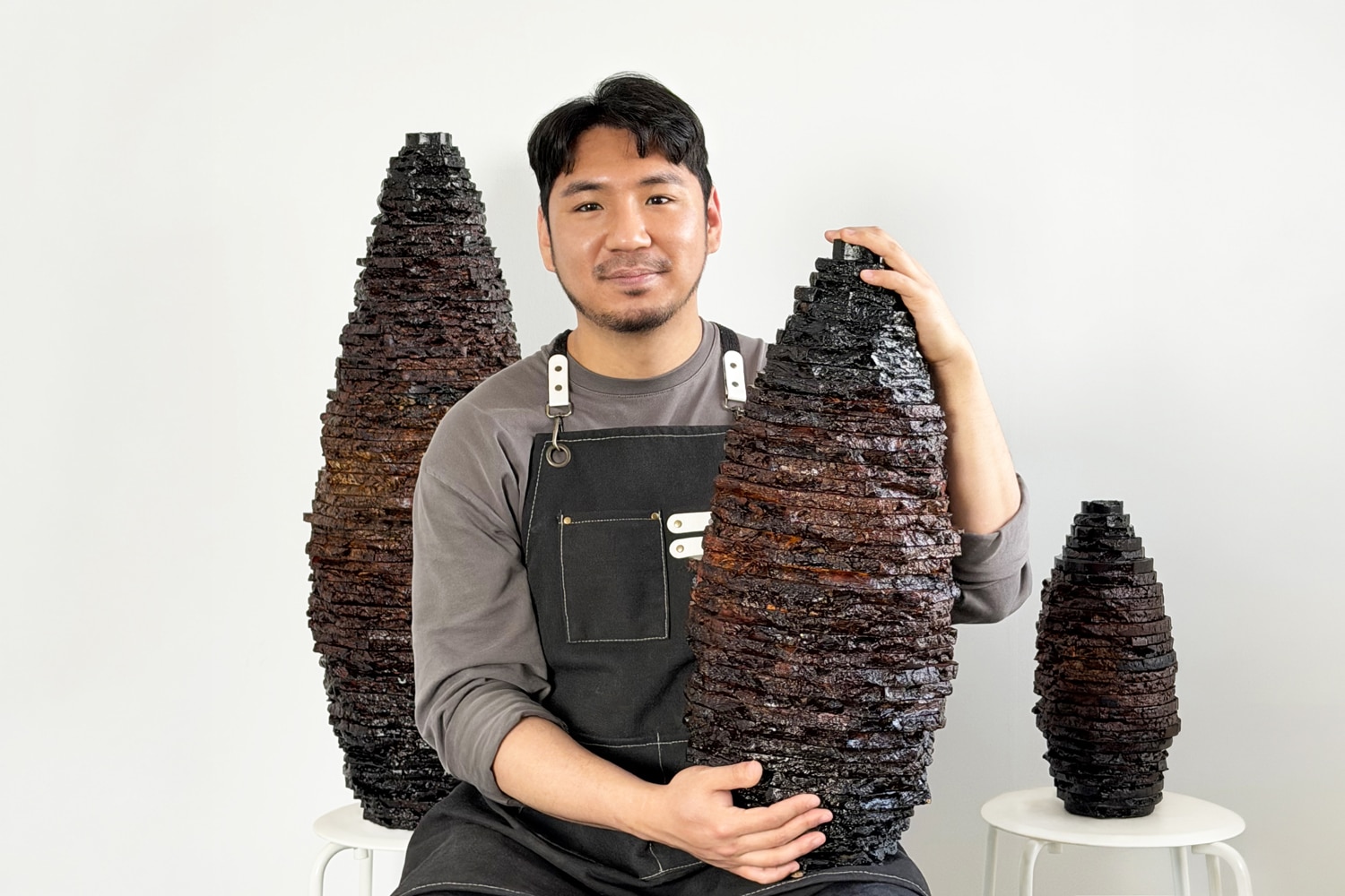 Wood sculptor Hyungho Jeon