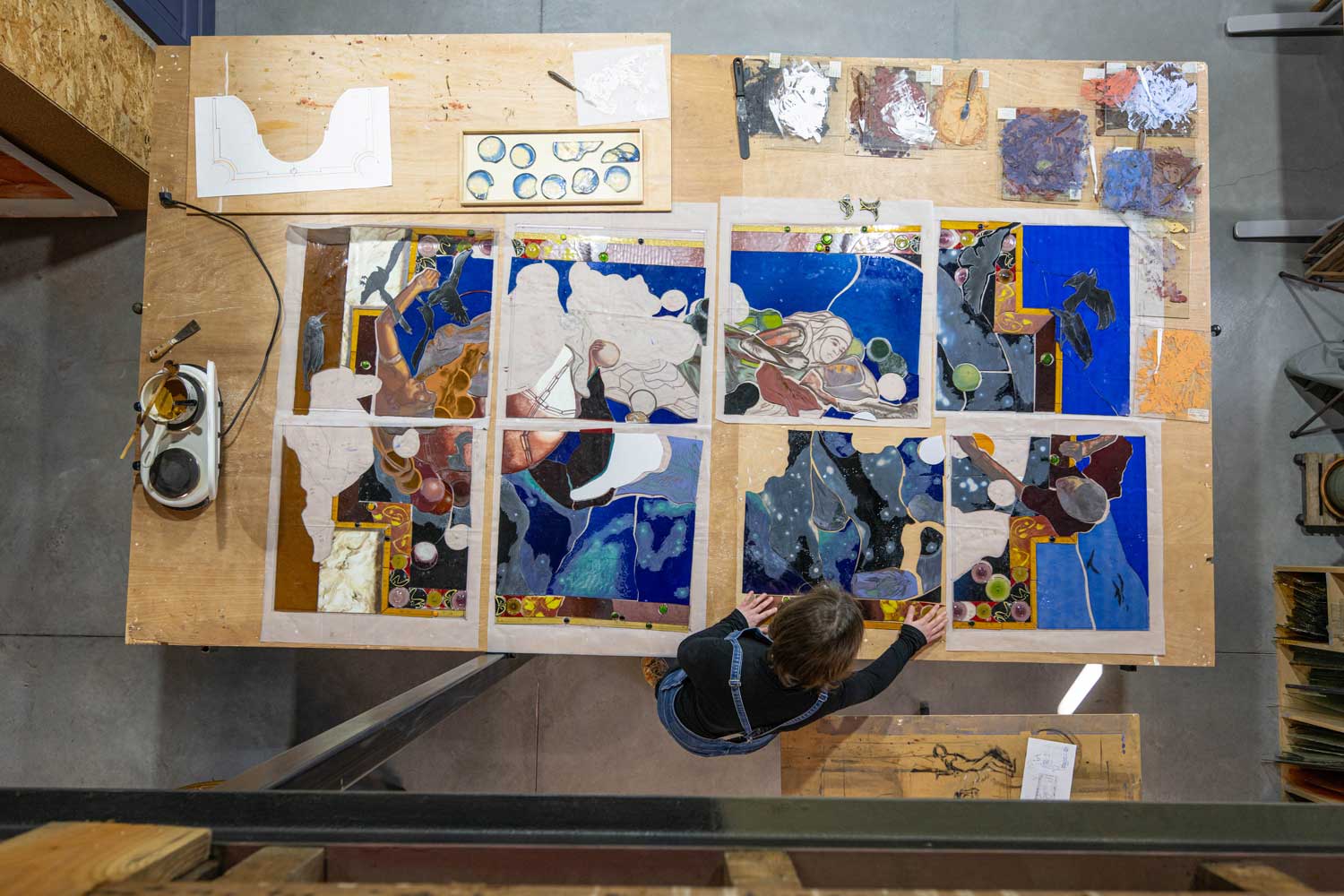 Virginie Vandeputte Glass painting