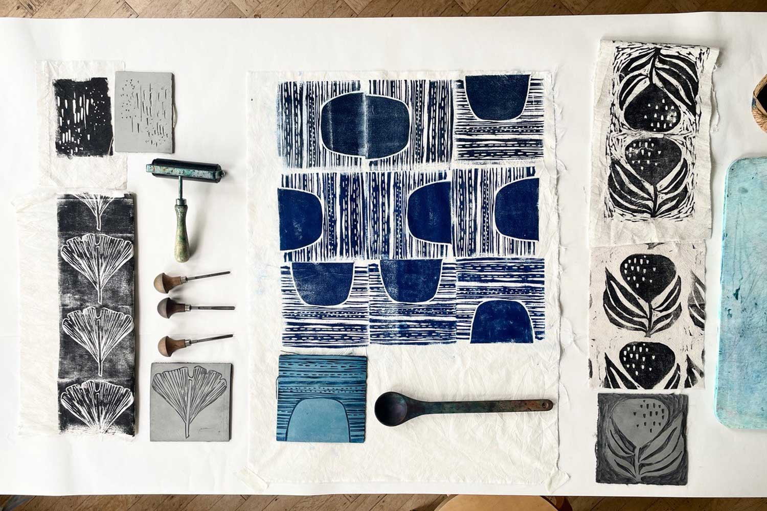 A 1-day fabric printmaking course in London
