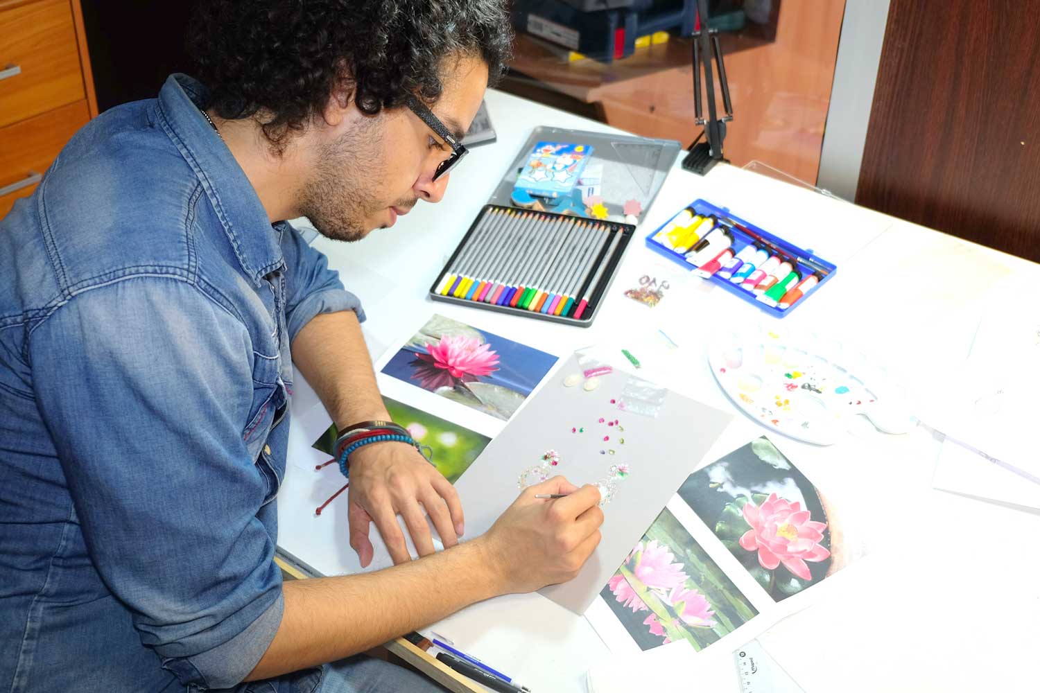 Jewellery maker Hicham Aguedach