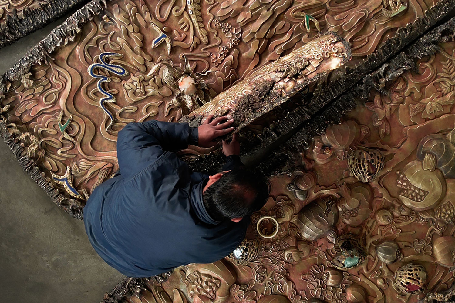 Metal sculptor Vikram Goyal