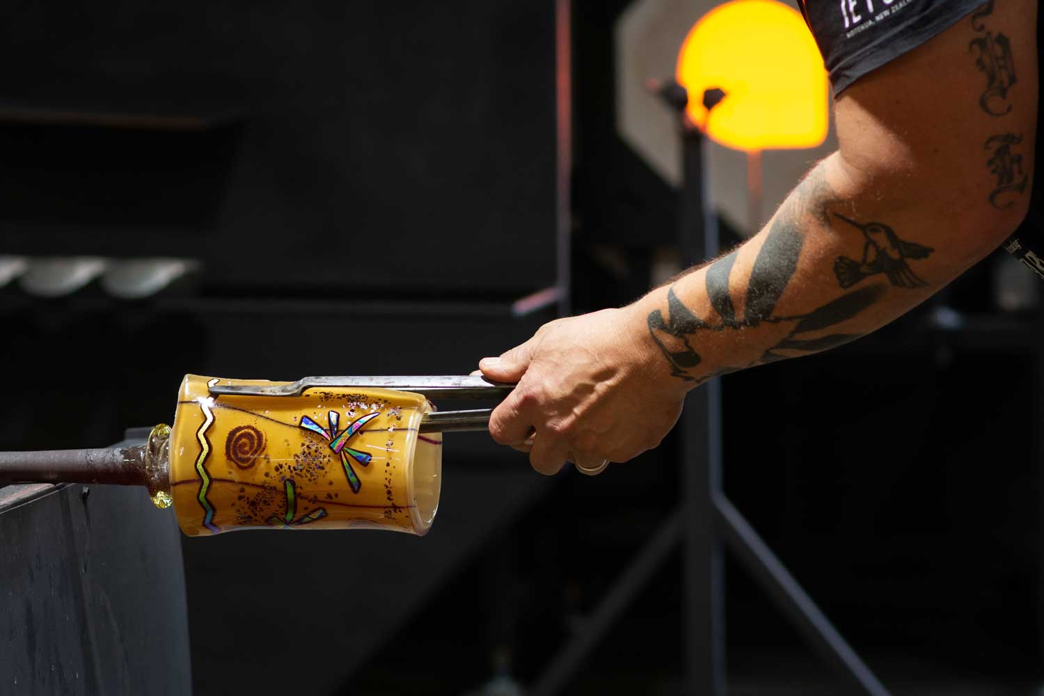 Glassblower Dan Friday