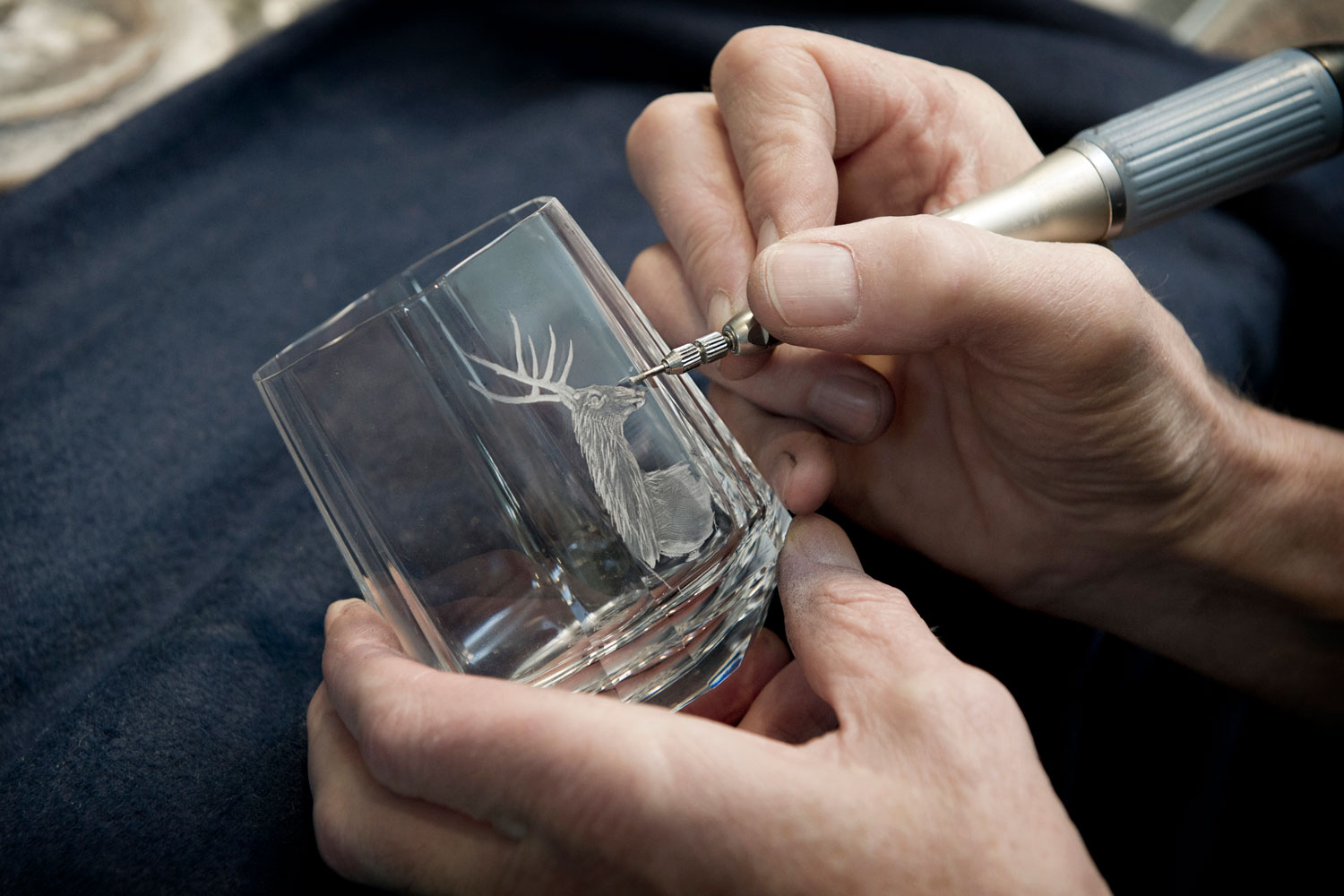 Philip Lawson Johnston Glass engraving