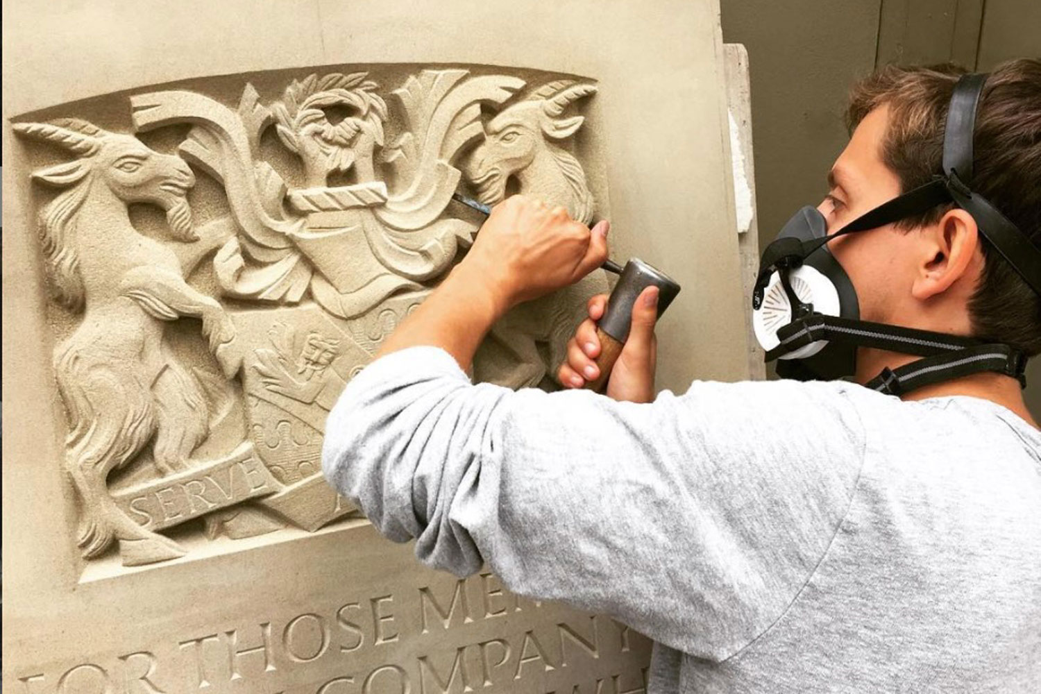 Edgar Ward Stone sculpting