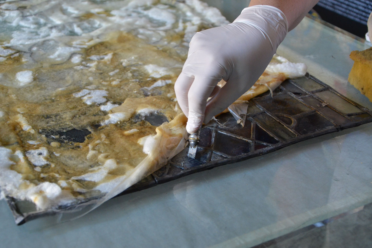 Guido Polloni Stained glass making